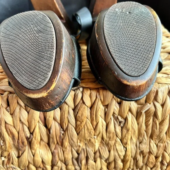 BAMBOO Black heeled sandals WOMEN SIZE 7 - Picture 6 of 9